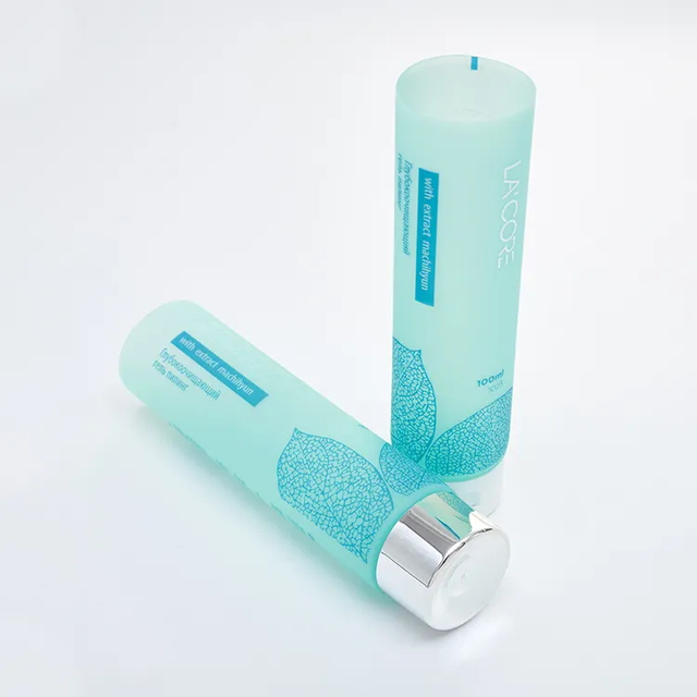 Skin Care 100ml Custom Color Frosted Electroplate Cap Flip Top Cap Body Packaging Lotion Tube Cream