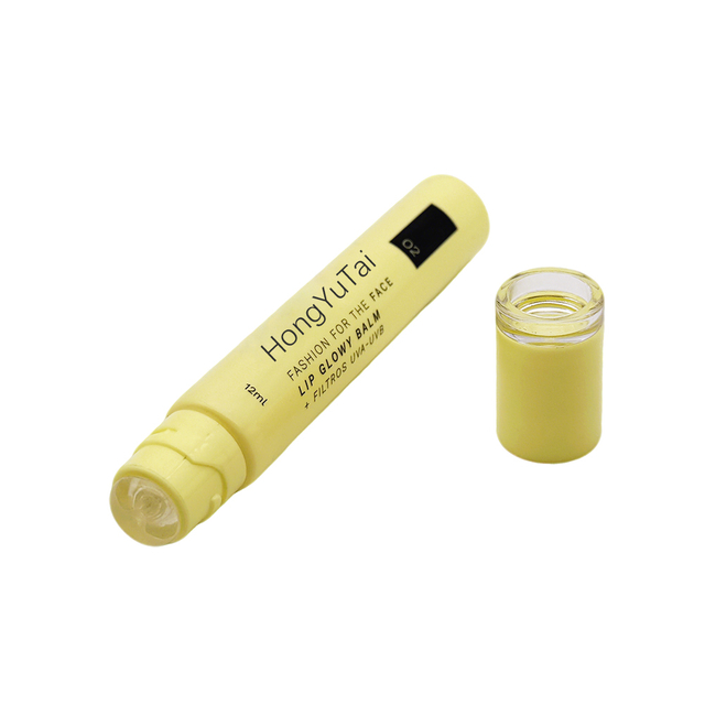 Newly Customized 15ml Silicone Lip Gloss Tube PE Material Cream Lip Balm Applicator Donut Lip Balm Tube