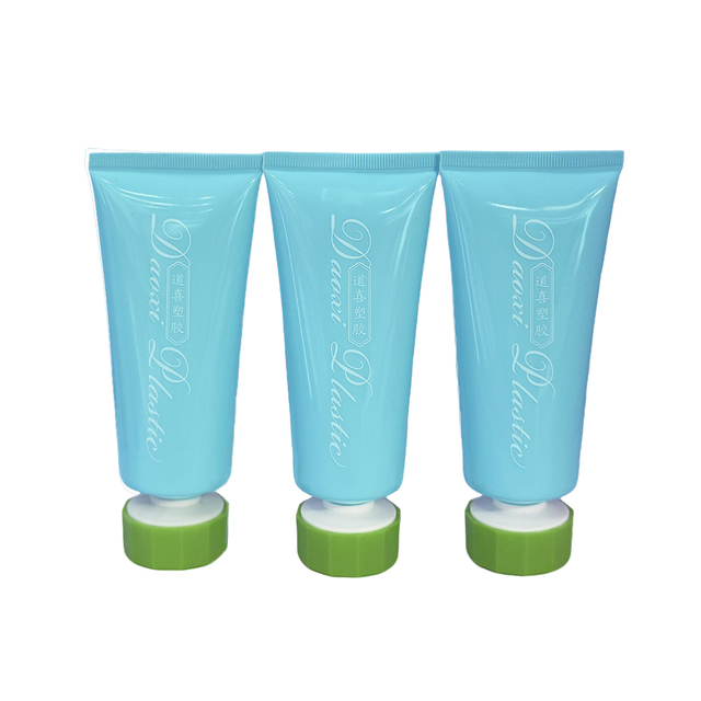 Wholesale Custom Logo 50ml 100ml Empty Soft Cosmetic Squeeze Tube with Faceted Cap for Skincare Body Lotion Hand Cream