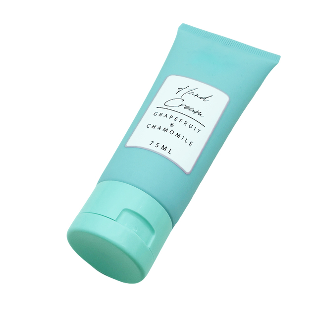 Empty Squeeze Tube Custom Logo Printing Cosmetic Soft Tube Flip Top Cap 75ml Hand Cream Lotion Tube OEM