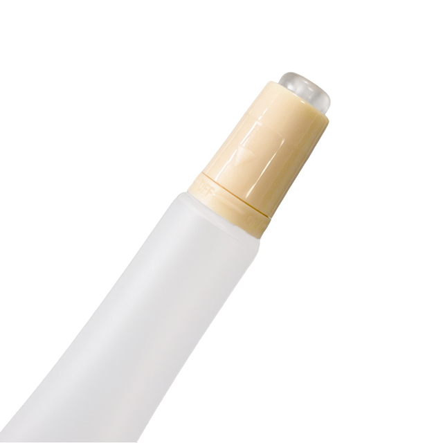 Empty Cosmetic Soft Squeeze Tube Twist Lock Silicone Tip Applicator Frosted Eye Lipgloss Cream Tube Octagonal Cap 