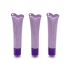 Wholesale Price OEM Skincare Tube Soft Wave Squeeze Cosmetic Tube Lipstick Lipgloss Lip Balm with Plastic PP Applicator