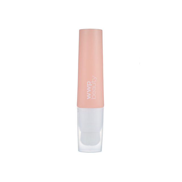Custom Empty Cosmetic Squeeze Tube with Soft Brush Applicator Pink Plastic Laminated Soft Tube for Liquid Foundation Concealer