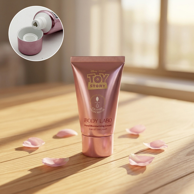 OEM/ODM Innovative Cosmetic Tube Heart Discharge Hole Hand Cream Squeeze Tube Hot Stamping Wholesale Hand Cream