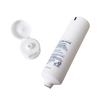 Custom Logo Empty 50ml Cosmetic Squeeze Tube LDPE White Plastic Cream Packaging Tube with White Flip Top Cap