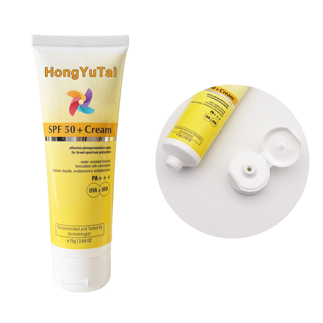Screen Printing Customization PE Plastic Empty Sunscreen Container Tubes Round Skin Care Packaging Sunscreen Sunblock Tube