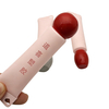 Custom 15ml Cosmetic Soft Squeeze Tube with Heart Shaped Hole Tail Ball Cap Lip Gloss Cosmetic Tube Packaging