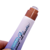 Donut Head Applicator Lip Balm Tube Transparent Cap Gradient Plastic Soft Squeeze Tube Empty Cosmetic Tube Custom Logo OEM 