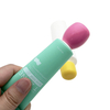 Creative Star-Shaped Orifice Cosmetic Squeeze Tube with Unique Apple Shaped Cap Color Packaging for Cream