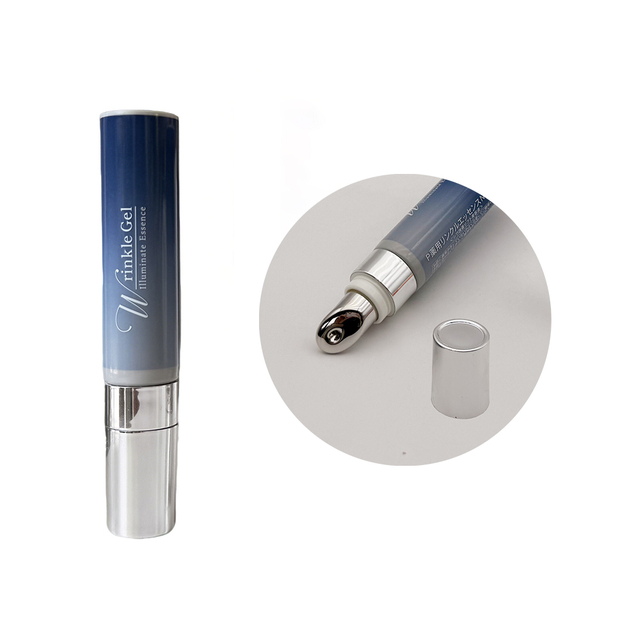 Wholesale Empty Eye Cream Applicator Tube Cosmetic Eye Cream Tube Packaging With Zinc Alloy Metal Applicator