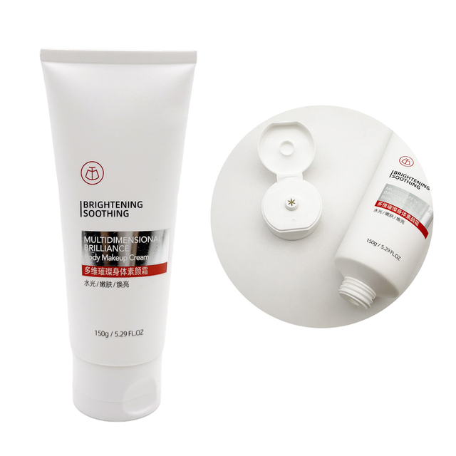 150g Empty Cosmetic Tube with Star Flip Top Cap Custom Printed Whitening Body Cream Sunscreen Plastic Squeeze Soft Tube