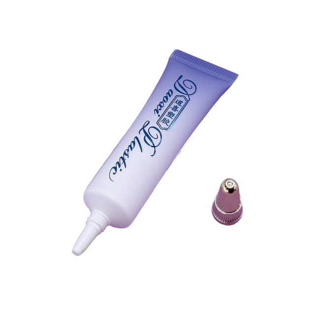 Wholesale Custom Logo Gradient 15ml 20ml Empty Plastic Squeeze Tube with Metallic Gold Pointed Cap for Eye Cream & Serum