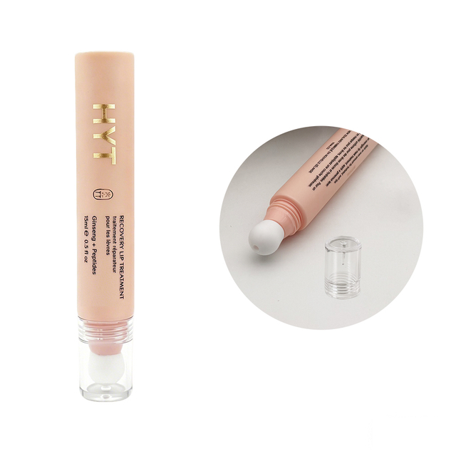 Empty Plastic Cream Soft Cosmetic Tubes Lipgloss Container Lip Balm Cream Squeeze Tube with Ceramic Applicator
